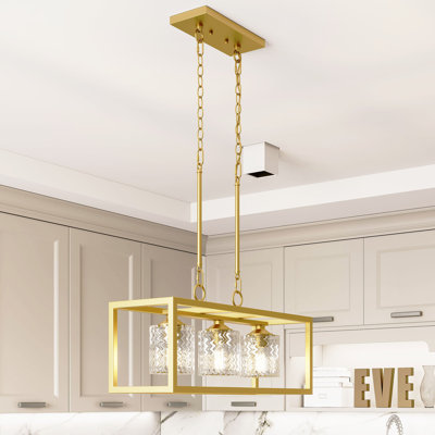 Steelside™ Elutheria 7 - Light Dimmable Kitchen Island